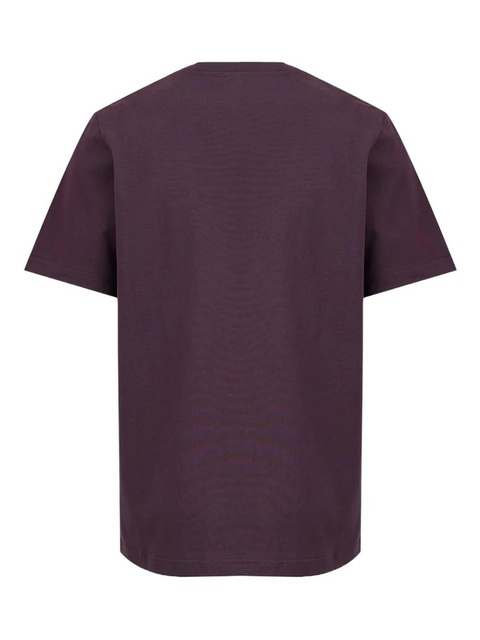 Casablanca floral-embroidered T-shirt - Purple - zdjęcie produktu nr 1