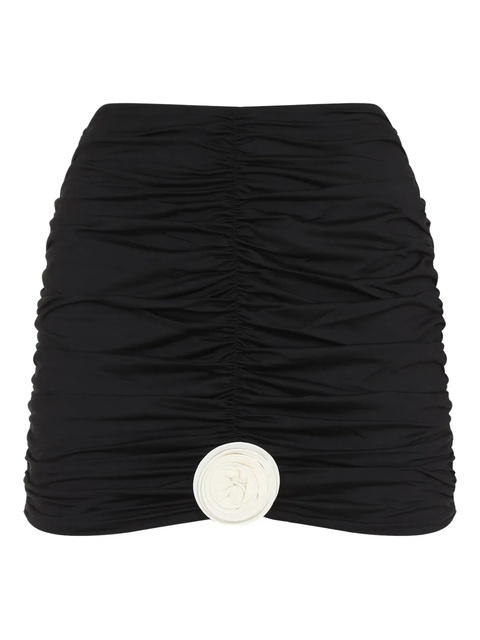 La Reveche Lilibet ruched miniskirt - Black - zdjęcie produktu nr 1