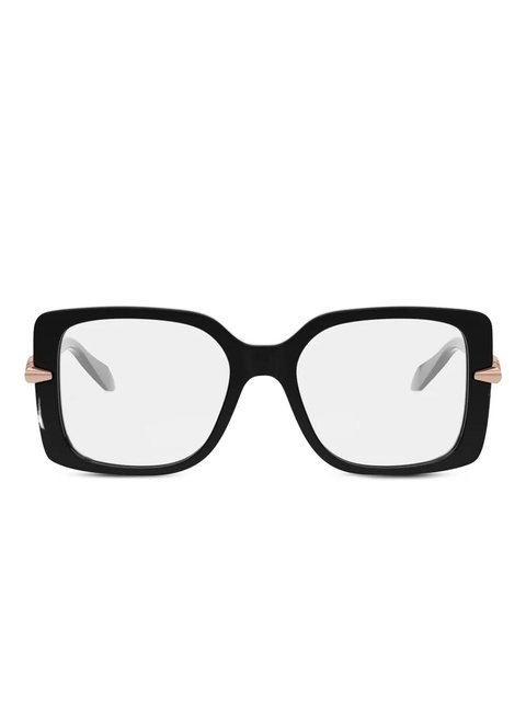 Bvlgari square-frame arm-embellished glasses - Black - zdjęcie produktu nr 1
