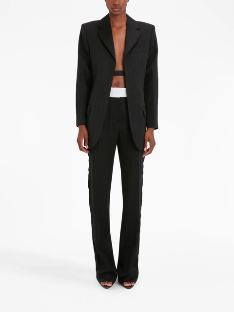 Victoria Beckham open-back single-breasted blazer - Black - zdjęcie produktu nr 2