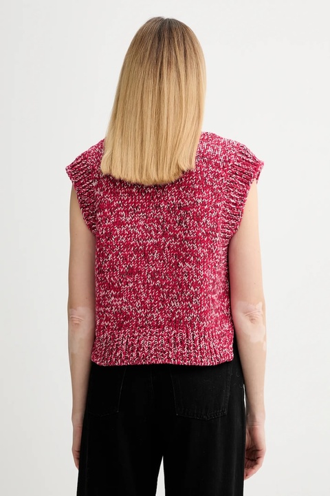 Marc O'Polo kamizelka z dodatkiem wełny damski kolor czerwony 5000007880 - zdjęcie produktu nr 2