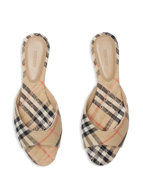 Burberry Mews Check slides - Neutrals - zdjęcie produktu nr 2