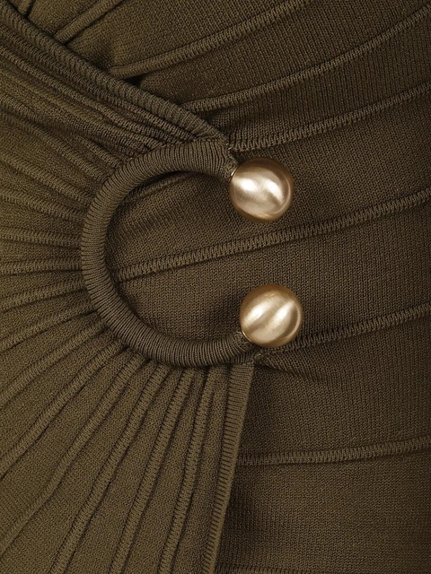 Cult Gaia Collette ring-detail top - Green - zdjęcie produktu nr 2