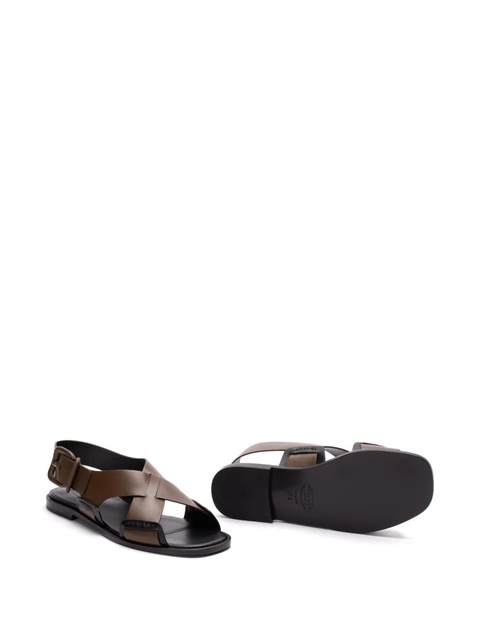 Tod's leather sandals - Brown - zdjęcie produktu nr 2