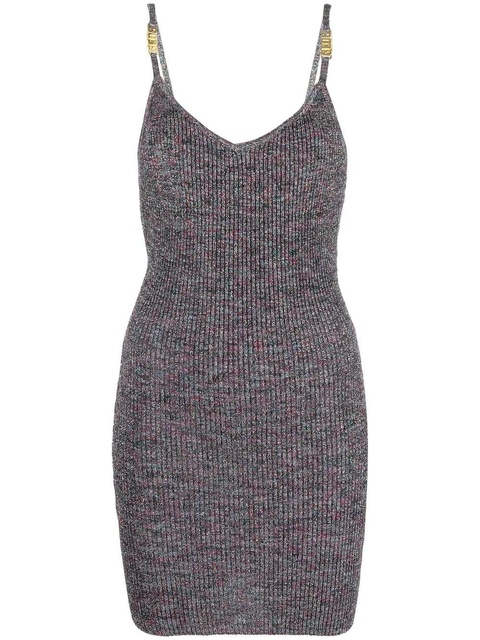 GCDS open-back mini knitted dress - Grey - zdjęcie produktu nr 1