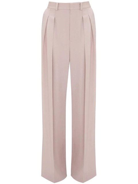 Victoria Beckham double-pleat wide-leg trousers - Pink - zdjęcie produktu nr 1