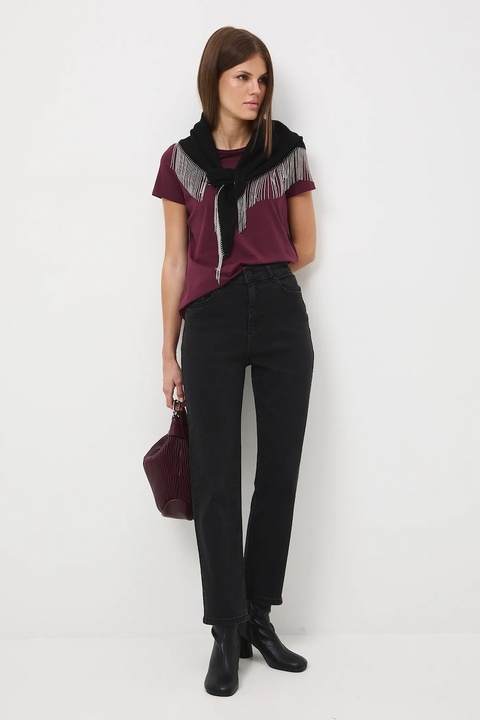 Medicine jeansy damskie kolor czarny - zdjęcie produktu nr 2