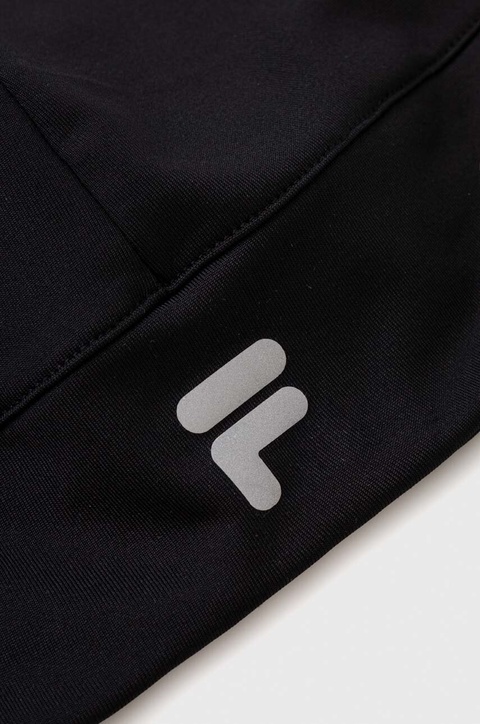 Fila czapka Riverton kolor czarny z cienkiej dzianiny - zdjęcie produktu nr 2