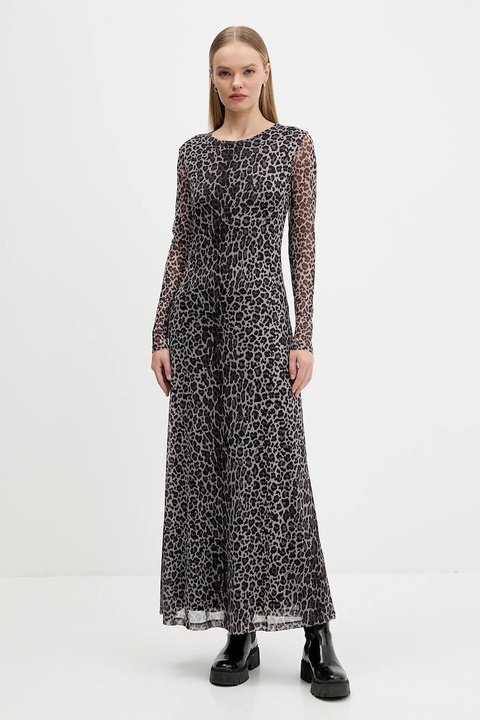 Tommy Jeans sukienka kolor brązowy maxi rozkloszowana DW0DW21511 - zdjęcie produktu nr 1