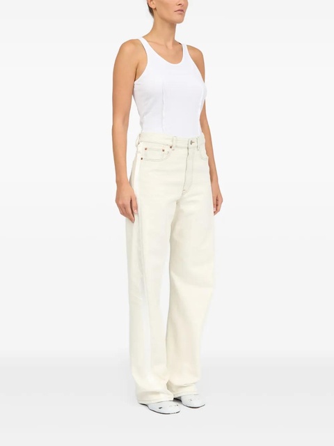 MM6 Maison Margiela five-pockets jeans - White - zdjęcie produktu nr 1