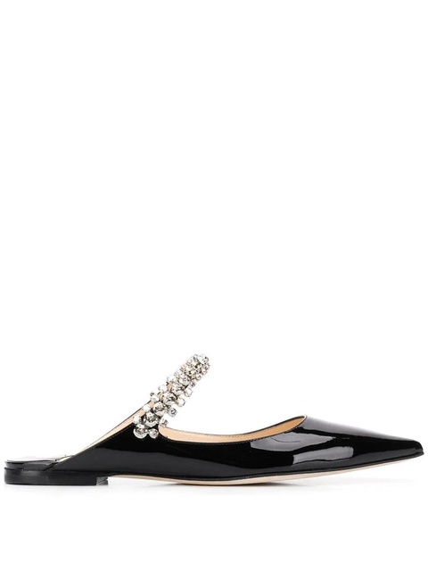 Jimmy Choo Bing crystal-embellished pointed mules - Black - zdjęcie produktu nr 1