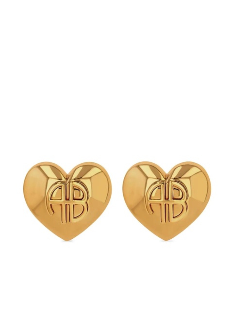 ANINE BING chunky heart earrings - Gold - zdjęcie produktu nr 1