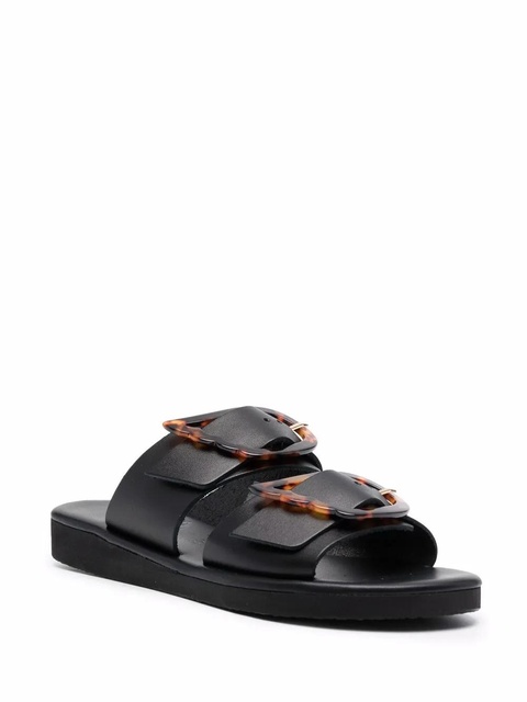 Ancient Greek Sandals Iaso oversized buckle sandals - Black - zdjęcie produktu nr 2