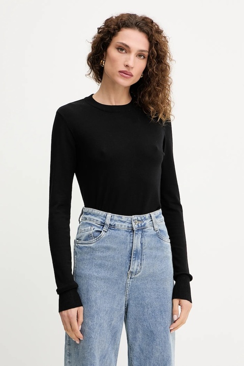 Silvian Heach sweter LETALO damski kolor czarny lekki GPA25038MA - zdjęcie produktu nr 1