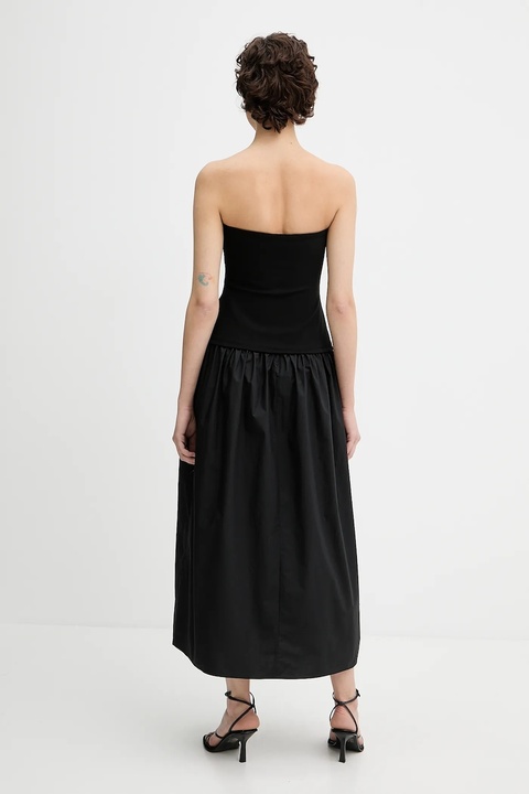 Rag & Bone sukienka kolor czarny midi rozkloszowana WAC25P3017D817 - zdjęcie produktu nr 2
