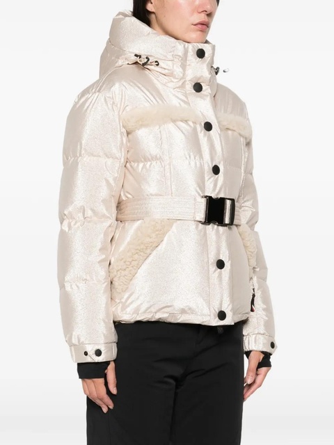 Moncler Grenoble metallic shearling-trimmed jacket - Neutrals - zdjęcie produktu nr 2