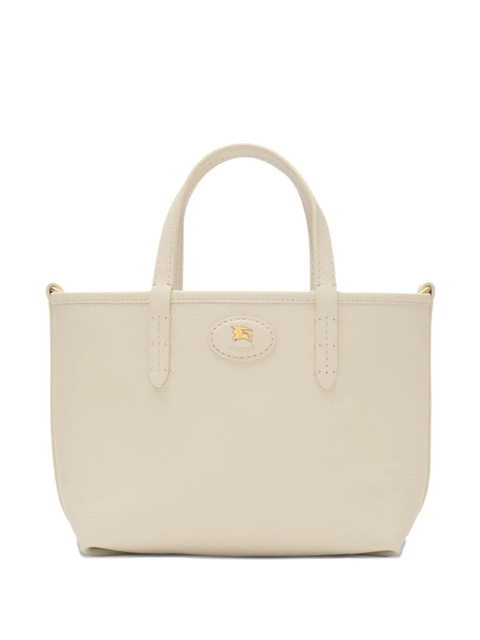 Burberry small Bloomsbury grained-leather reversible check tote bag - Neutrals - zdjęcie produktu nr 1