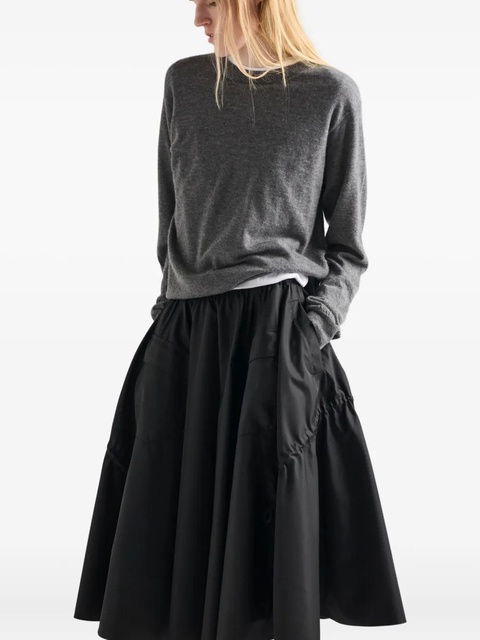 Prada patch-pocket drawstring midi skirt - Black - zdjęcie produktu nr 2