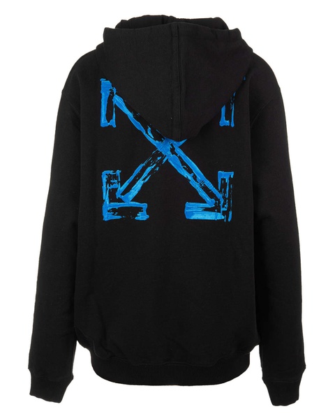 OFF-WHITE - Czarna bluza z dużym logo na plecach - zdjęcie produktu nr 1