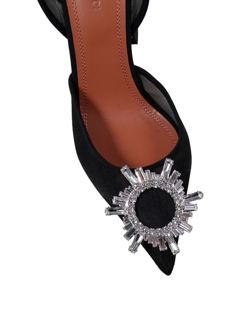 Amina Muaddi 95mm Begum heeled pumps - Black - zdjęcie produktu nr 1