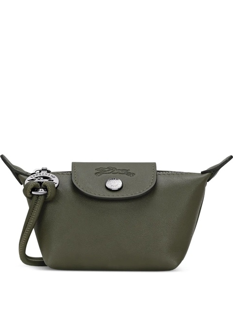 Longchamp Le Pliage leather cord coin purse - Green - zdjęcie produktu nr 2