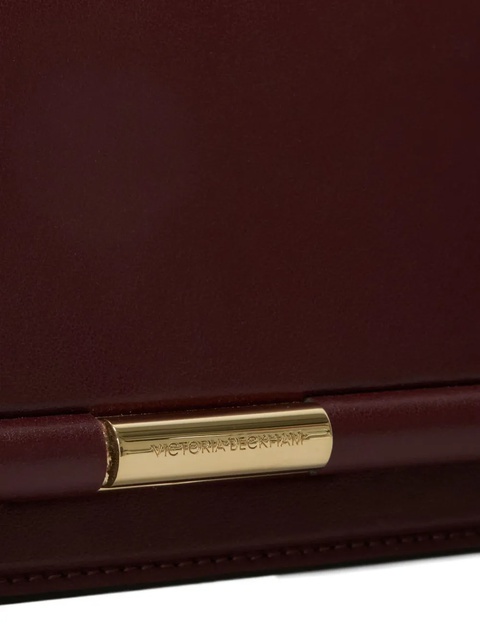 Victoria Beckham 202 leather bar-detail clutch bag - Red - zdjęcie produktu nr 1