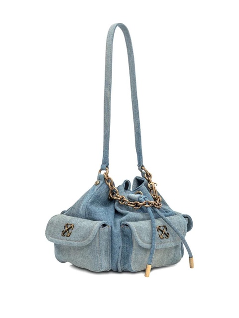 Off-White Dumbo.B chain bucket bag - Blue - zdjęcie produktu nr 1