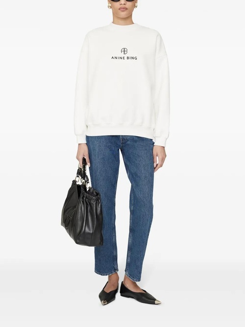 ANINE BING Jaci crew-neck sweatshirt - Neutrals - zdjęcie produktu nr 2