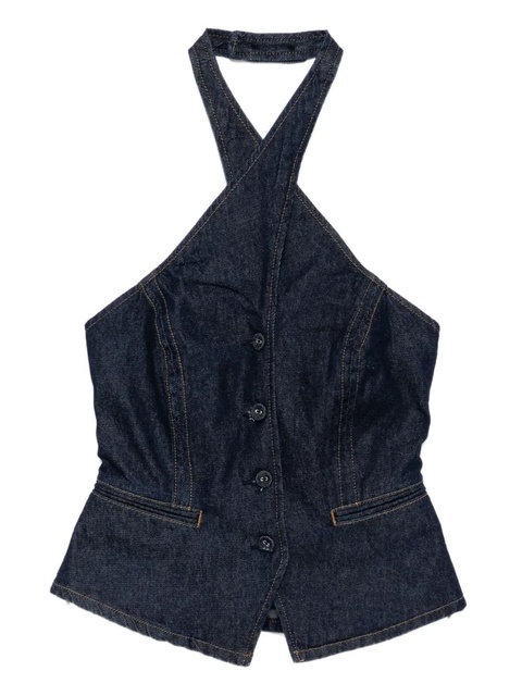 Reformation Tate denim top - Blue - zdjęcie produktu nr 2