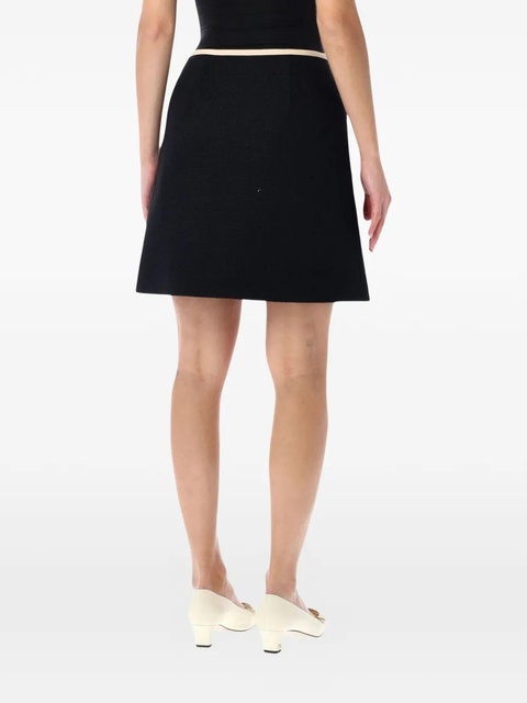 Valentino Garavani bow-trim mini skirt - Black - zdjęcie produktu nr 2