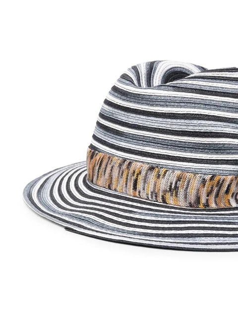 Missoni stripe woven sun hat - Blue - zdjęcie produktu nr 2