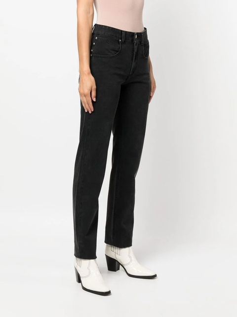 MARANT ÉTOILE Vendelia straight-leg jeans - Black - zdjęcie produktu nr 2
