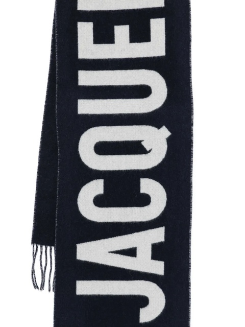 Jacquemus logo-detail scarf - Blue - zdjęcie produktu nr 1