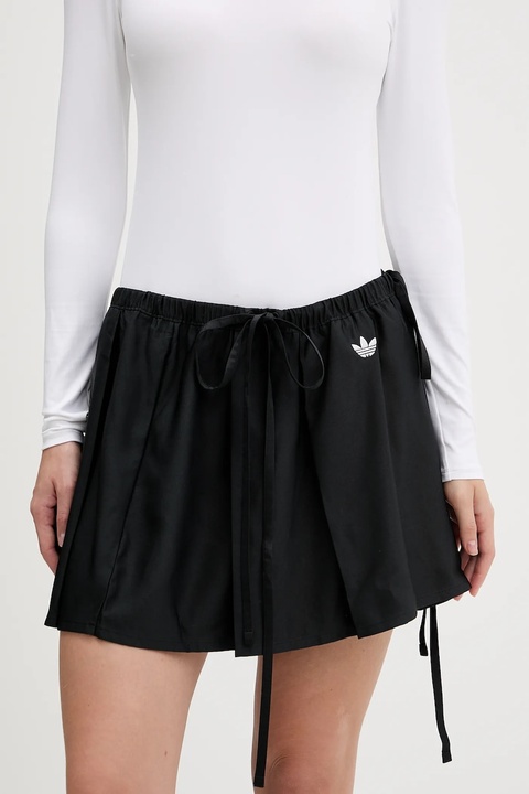 adidas Originals spódnica Ribbon Skirt kolor czarny mini rozkloszowana JX2554 - zdjęcie produktu nr 1