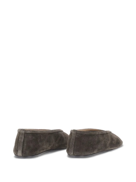 Le Monde Beryl pointed-toe suede flats - Neutrals - zdjęcie produktu nr 1
