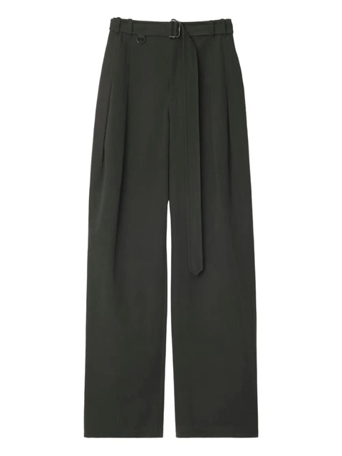 Burberry gabardine straight-leg trousers - Grey - zdjęcie produktu nr 1