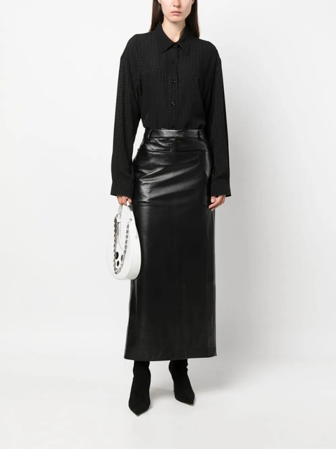 Givenchy logo-print silk shirt - Black - zdjęcie produktu nr 2