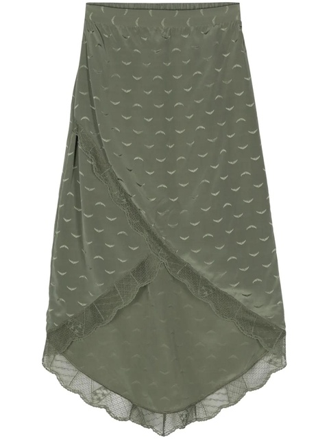 Zadig&Voltaire Jeudie logo-print midi skirt - Green - zdjęcie produktu nr 1