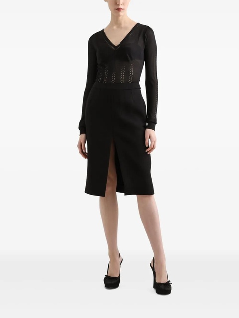 Dolce & Gabbana openwork-areas sweater - Black - zdjęcie produktu nr 2