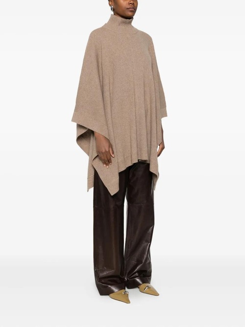 Max Mara funnel-neck poncho - Neutrals - zdjęcie produktu nr 2