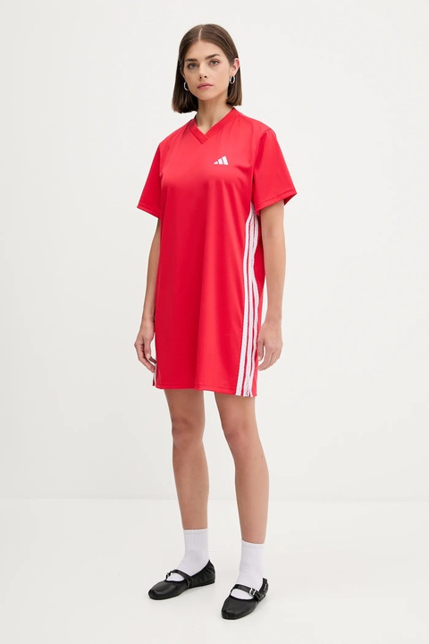 adidas sukienka kolor czerwony mini prosta JZ8131 - zdjęcie produktu nr 1