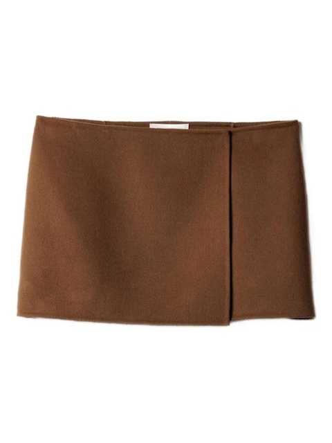 Miu Miu Double cashmere miniskirt - Brown - zdjęcie produktu nr 1