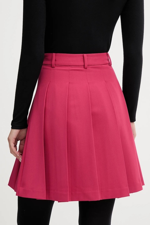 United Colors of Benetton spódnica kolor różowy mini rozkloszowana 4R4CD004W - zdjęcie produktu nr 2