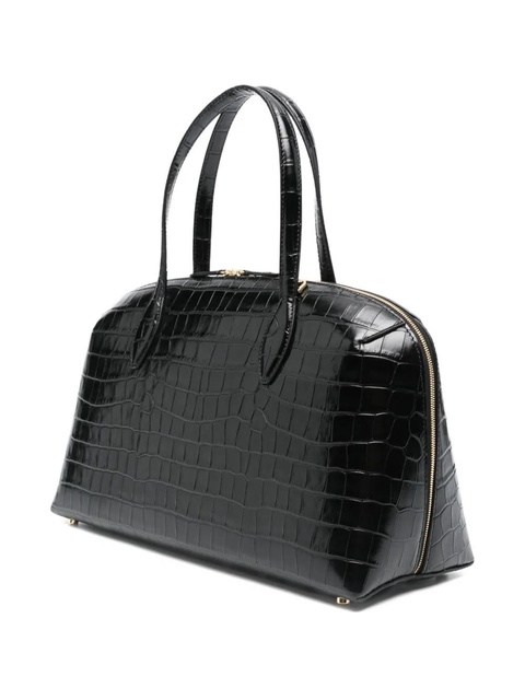 TOTEME medium Day croc-embossed tote bag - Black - zdjęcie produktu nr 2