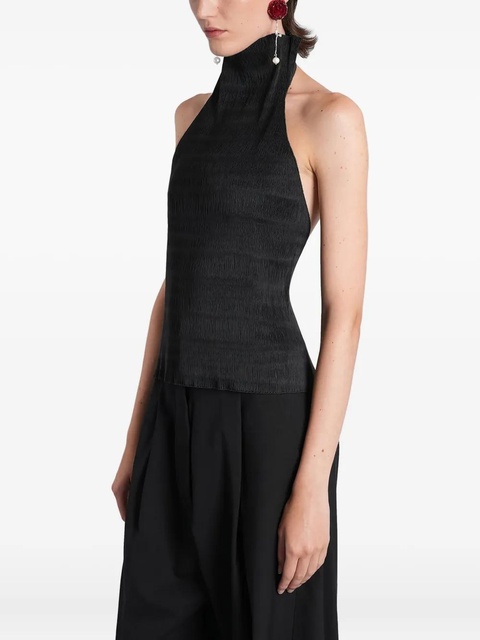 Magda Butrym open-back textured top - Black - zdjęcie produktu nr 1