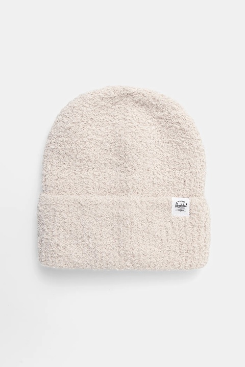 Herschel czapka Boucle Beanie kolor beżowy - zdjęcie produktu nr 1