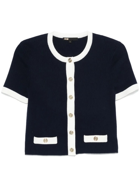 Maje ribbed cardigan - Blue - zdjęcie produktu nr 1