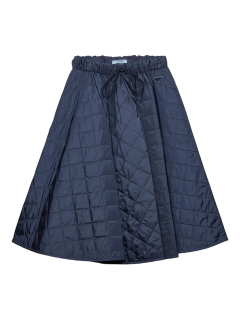 Prada quilted midi skirt - Blue - zdjęcie produktu nr 1
