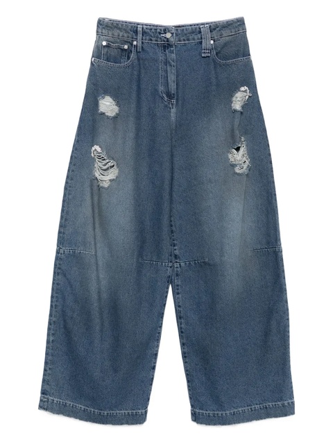 Simone Rocha distressed puddle jeans - Blue - zdjęcie produktu nr 1