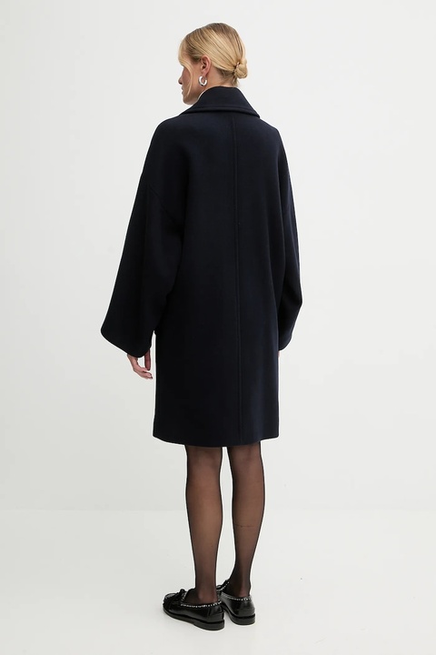 MAX&Co. płaszcz z dodatkiem wełny kolor granatowy 2526086114200 - zdjęcie produktu nr 2